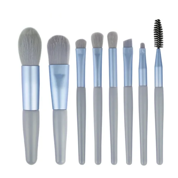 8 Piece Makeup Brush Set - Image 4