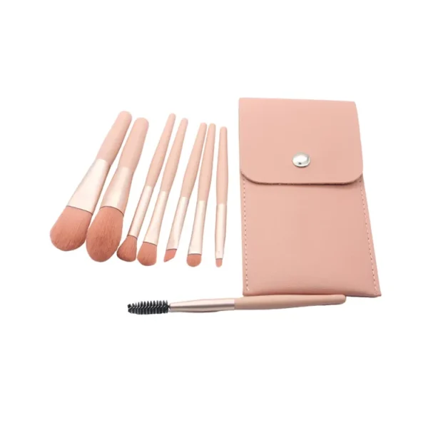 8 Piece Makeup Brush Set - Image 3